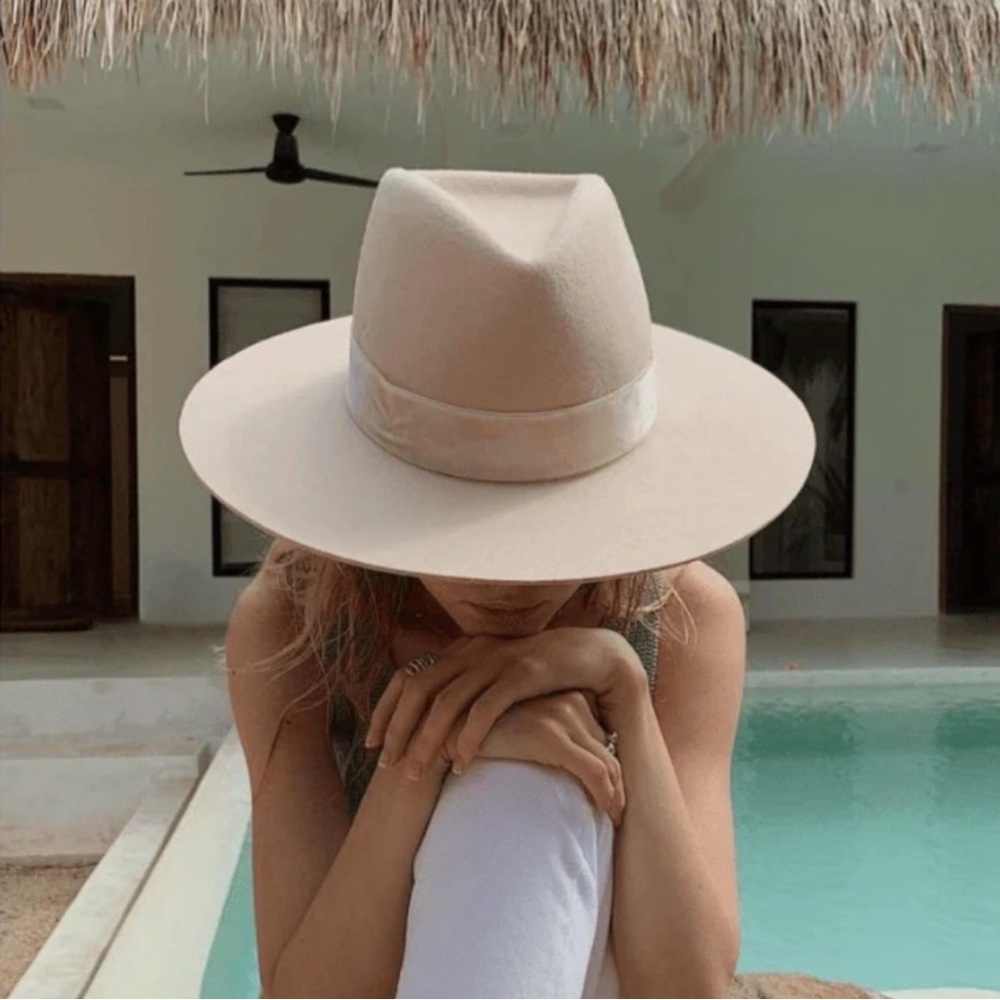 Lack Of Color Benson Tri Beige Fedora Hat